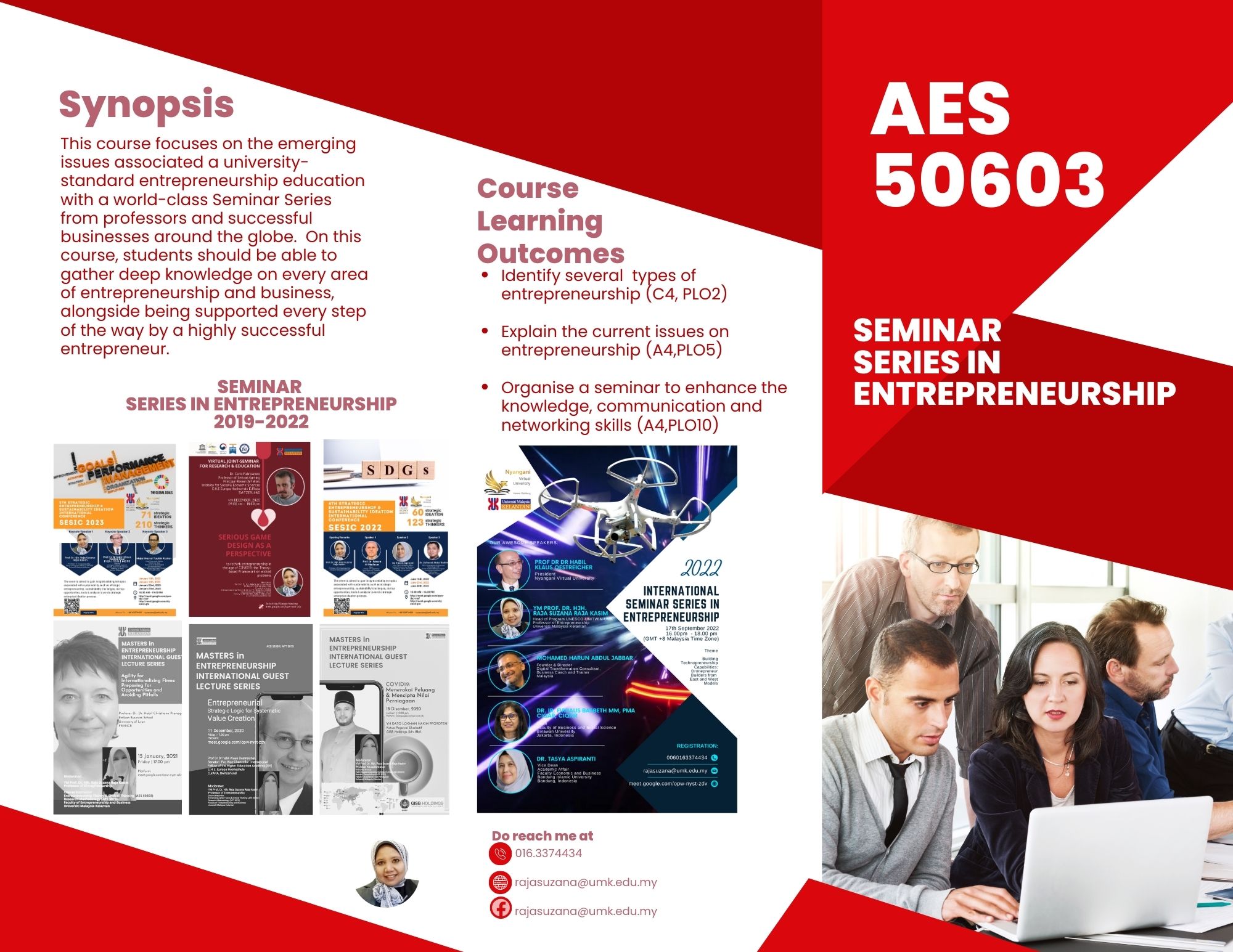 AES50603 SEMINAR SERIES IN ENTREPRENEURSHIP