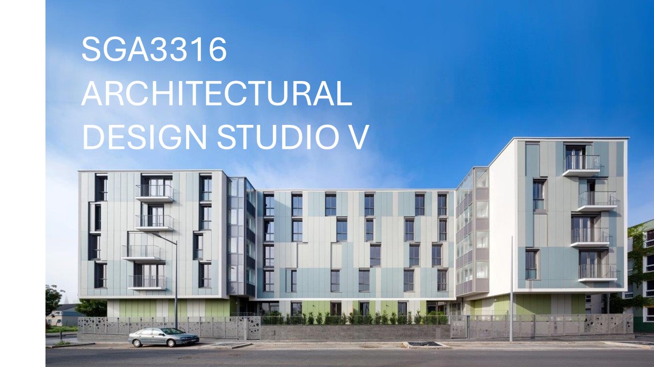 SGA3316 STUDIO REKABENTUK SENIBINA V - Lec 1