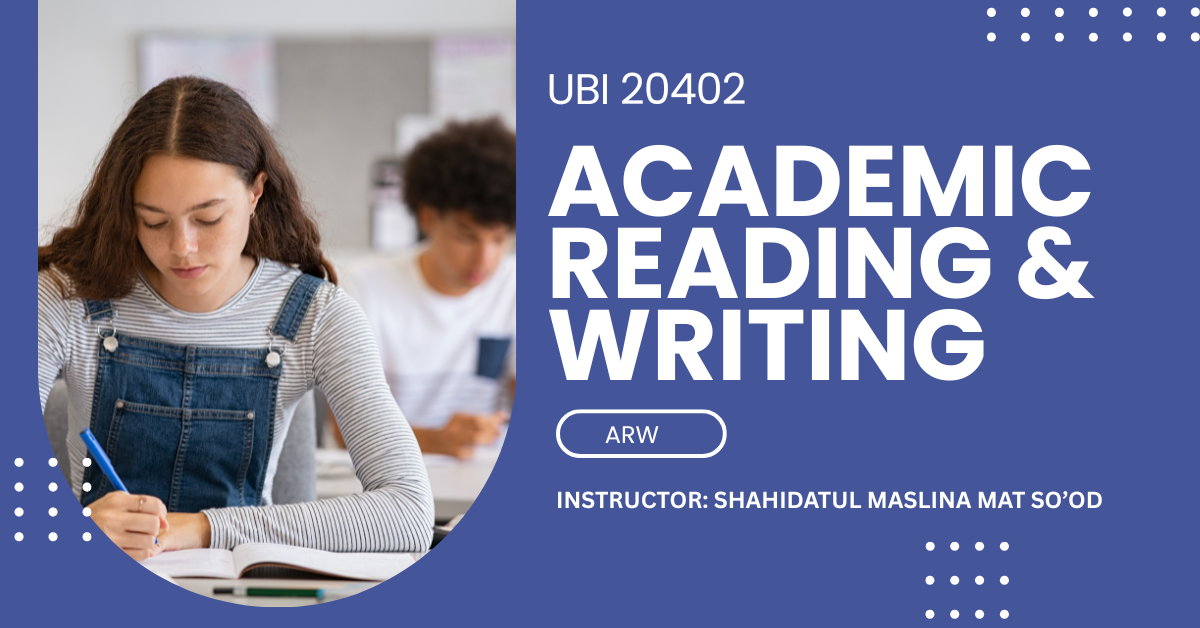 UBI20402 PEMBACAAN DAN PENULISAN AKADEMIK - FBI4